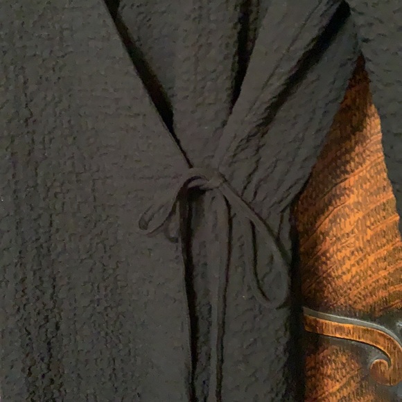 Zara NWT textured wrap mini dress or top XL - Picture 3 of 10